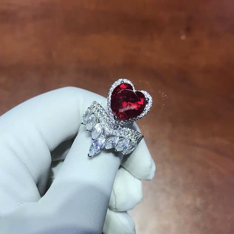 925 Silver 6ct Ruby Ring - 2