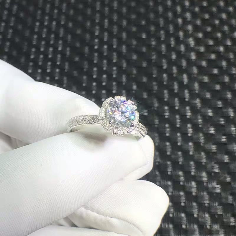 925 Silver 1ct Gem Ring - 2