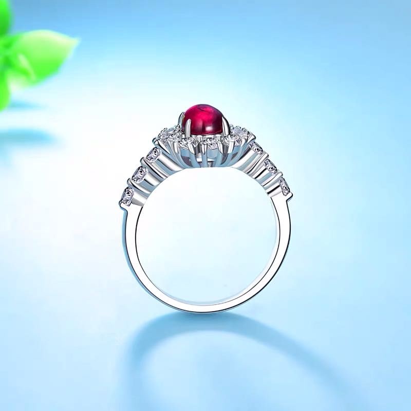 925 Silver 1.5ct Ruby Ring - 3
