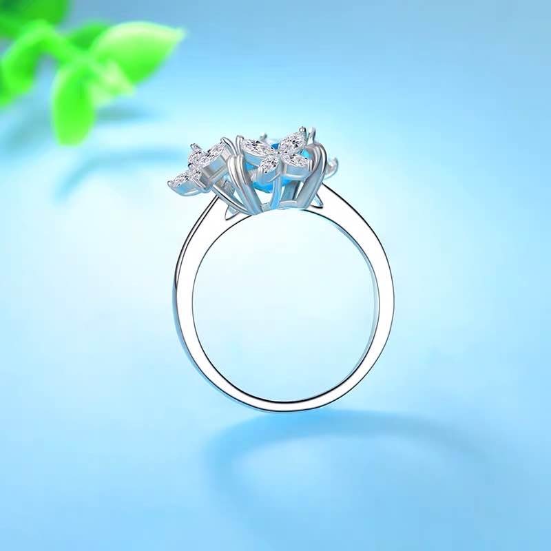 925 Silver 3ct Topaz Ring - 3