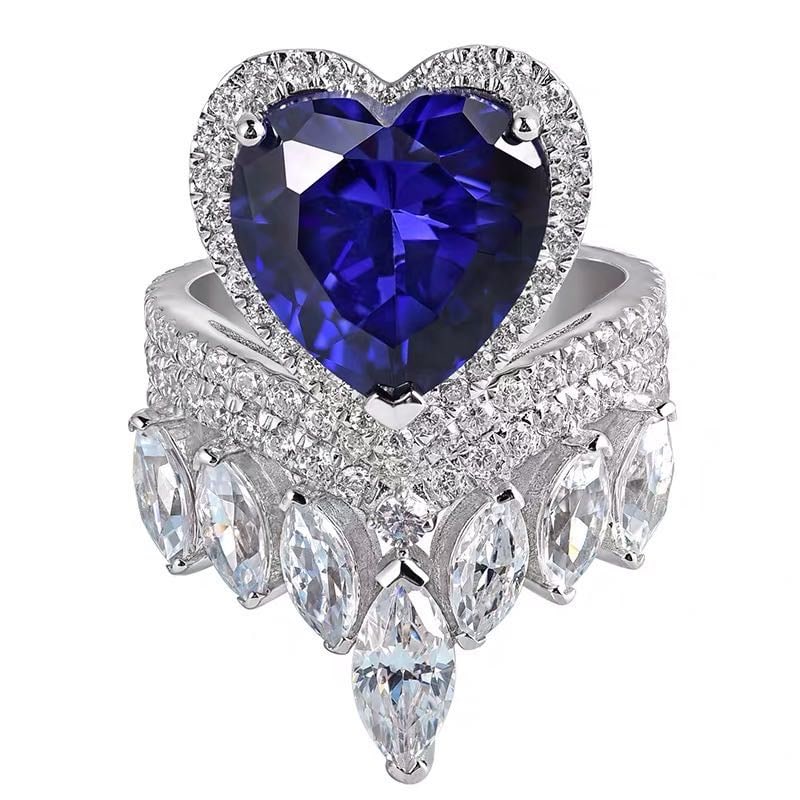 925 Silver 6ct Tanzanite Ring: 925 Silver 6ct Tanzanite Ring ****** Metal: 925 Silver / Main Stone: Tanzanite / Color: Blue / Carat Weight: 6 / Main Stone Size: 12*12mm