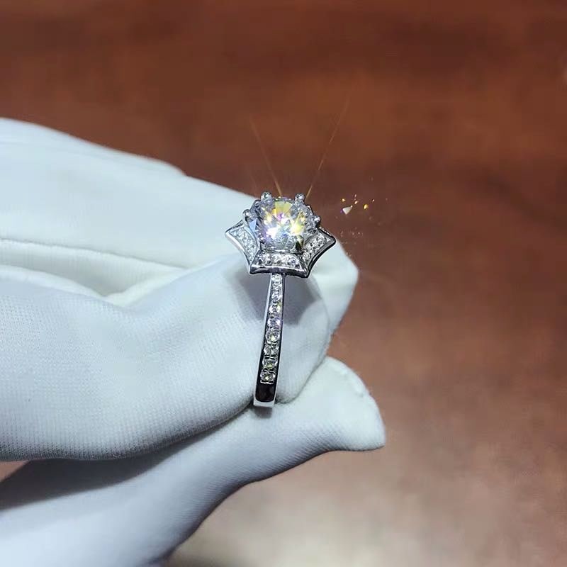 925 Silver 1ct Gem Ring - 2