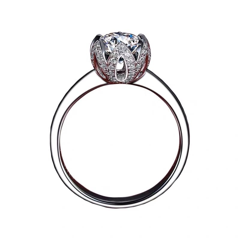 925 Silver 1ct Gem Ring - 4