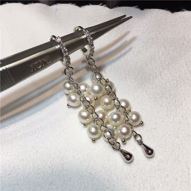 Natural Pearl 925 Silver Earrings: Natural Pearl 925 Silver Earrings ****** Metal: Natural Pearl / Color: White / Pearl Diameter 7mm