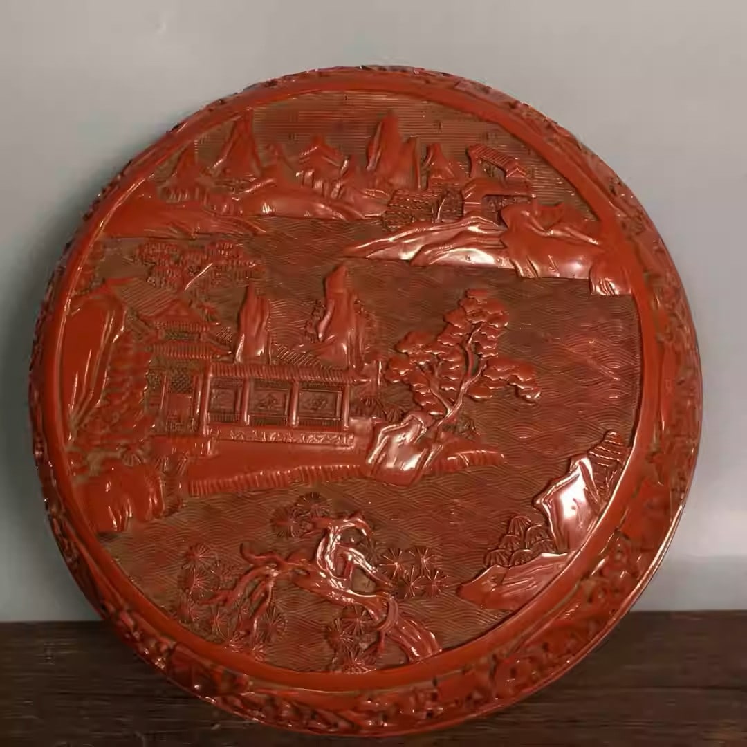 Carved red lacquer box (1 of 5)