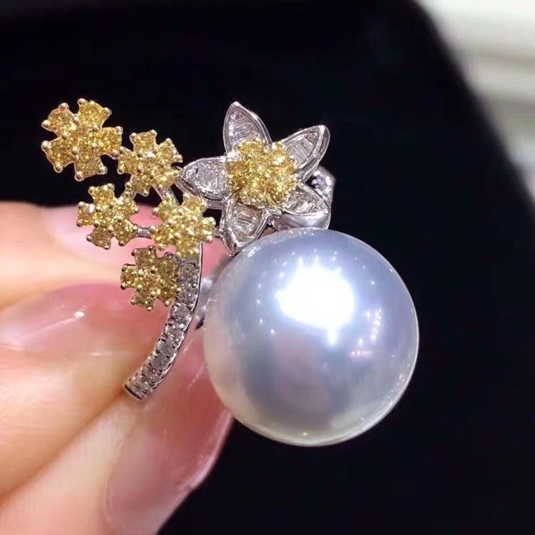 Natural Pearl 925 Silver Ring (1 of 5)