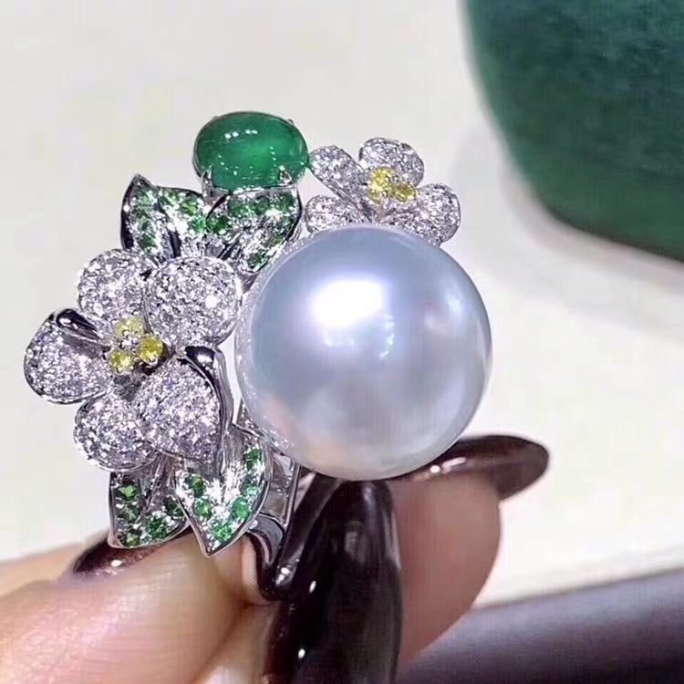 Natural Pearl 925 Silver Ring (1 of 4)