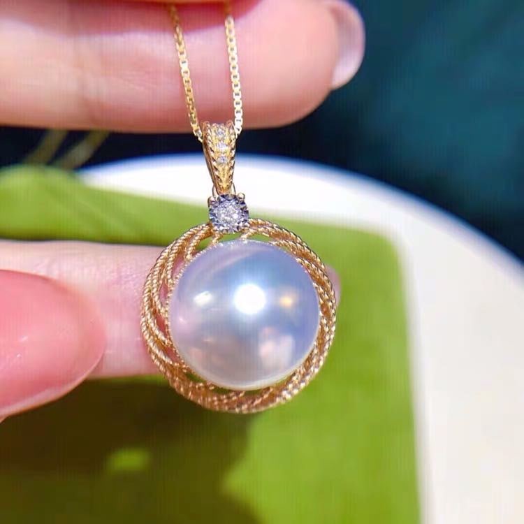 Natural Pearl 925 Silver Pendant (1 of 5)