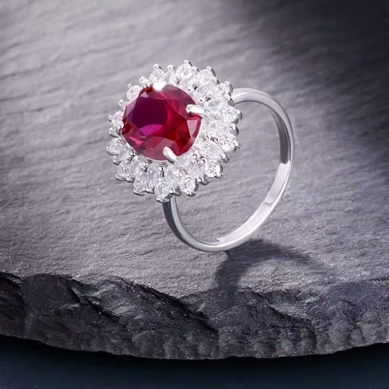 925 Silver Ruby Ring - 3
