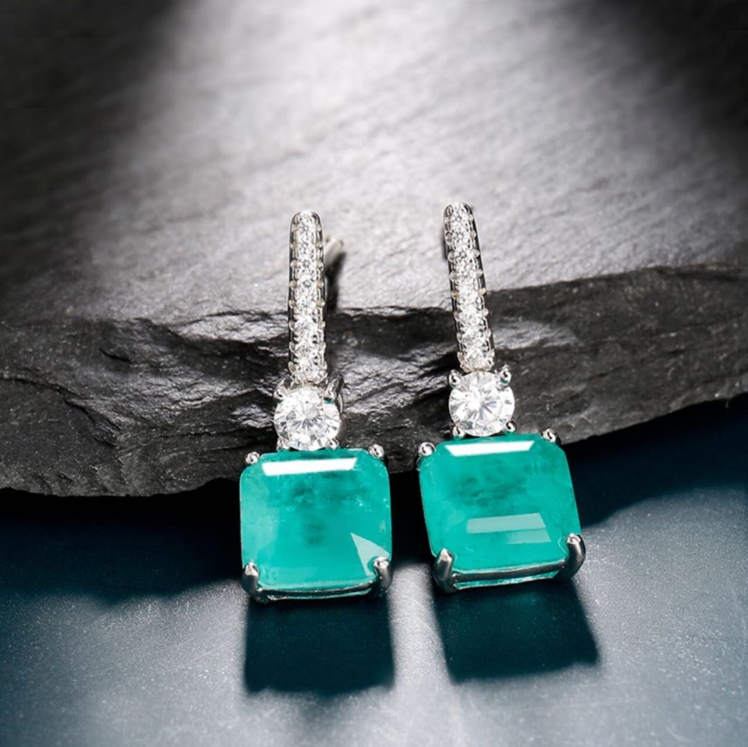 925 Silver Paraiba Earrings (1 of 3)