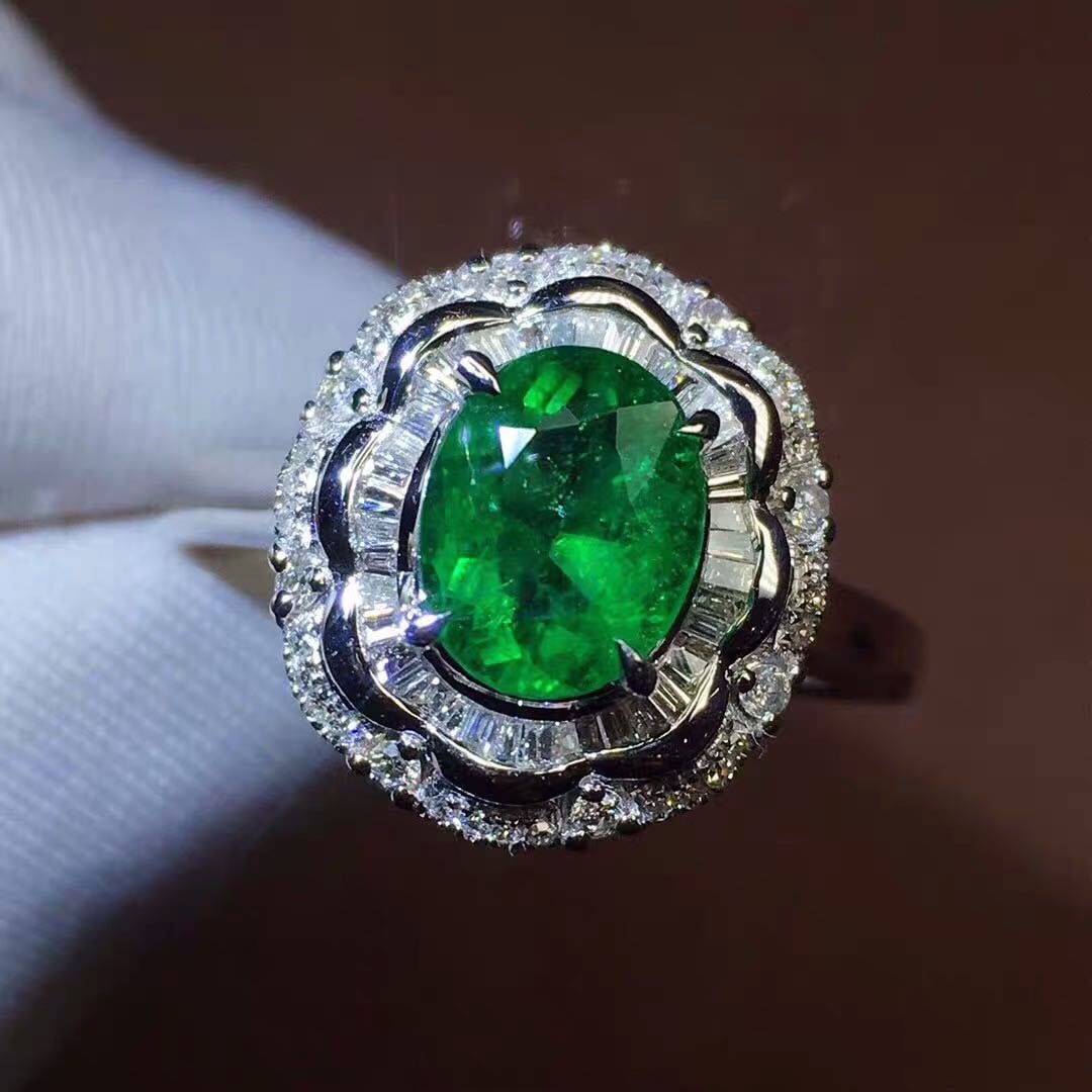 925 Silver Emerald Ring - 3