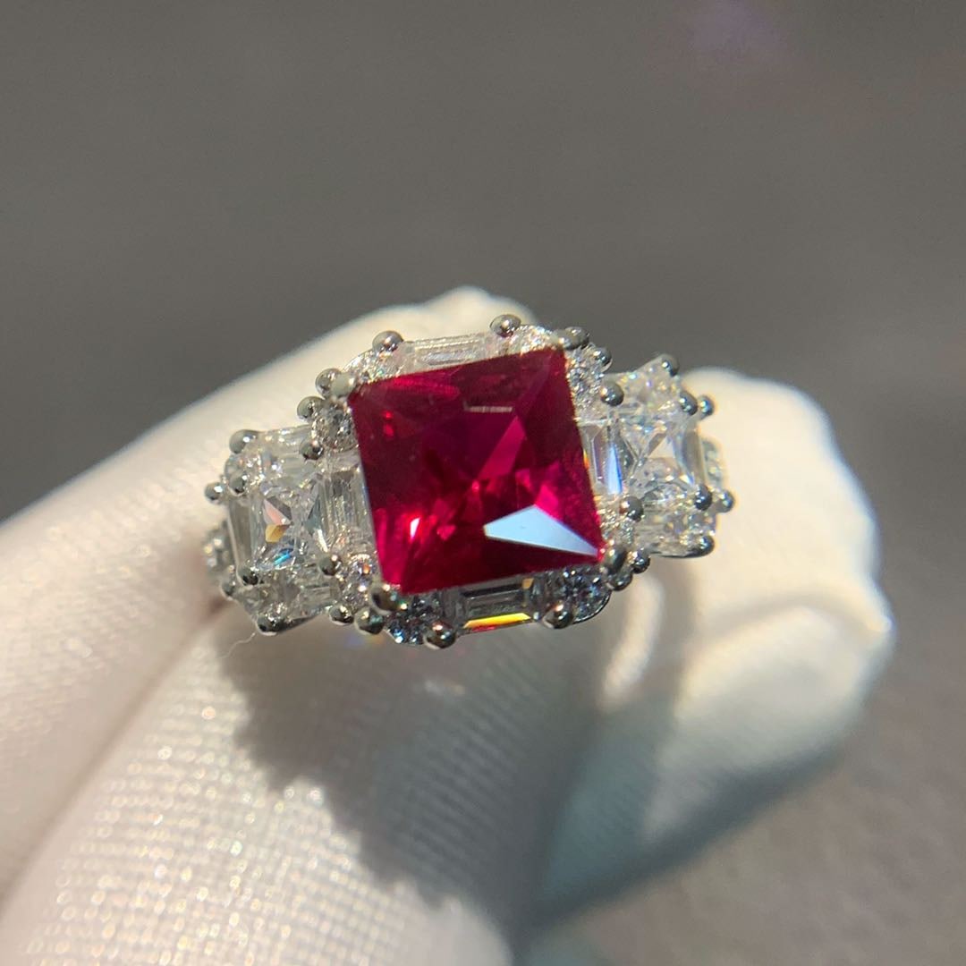 925 Silver 2ct Ruby Ring (1 of 4)
