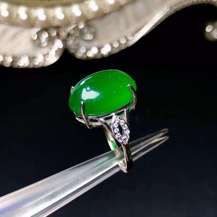 925 Silver Jade Ring - 3