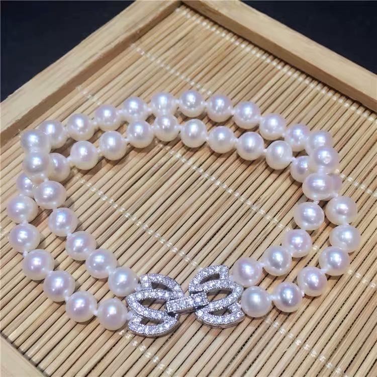 Natural Pearl 925 Silver Bracelet (1 of 5)
