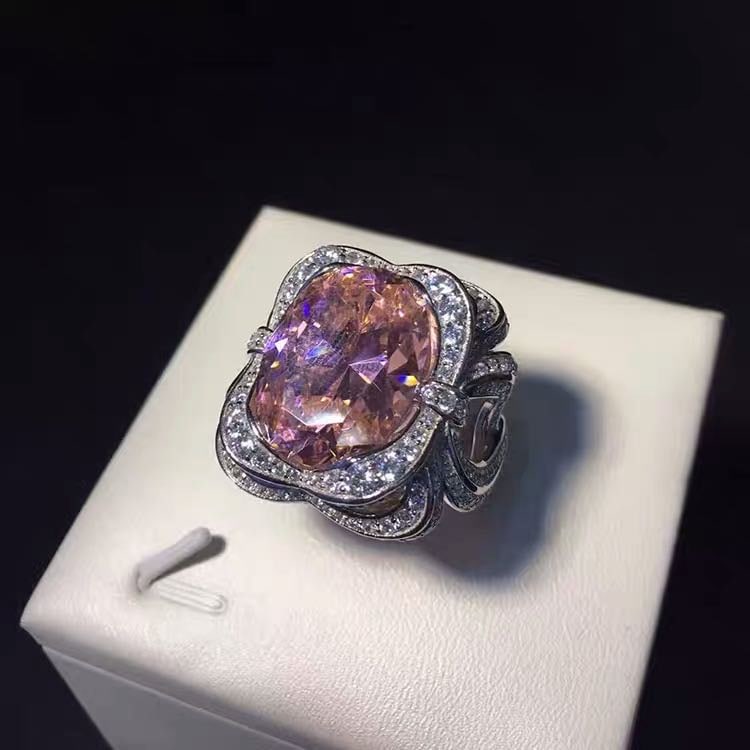 925 Silver Pink Gem Ring: 925 Silver Pink Gem Ring ****** Metal: 925 Silver / Total Item Weight: 15 grams / Main Stone: Pink Gem / Color: Pink / Main Stone Size: 13*18mm