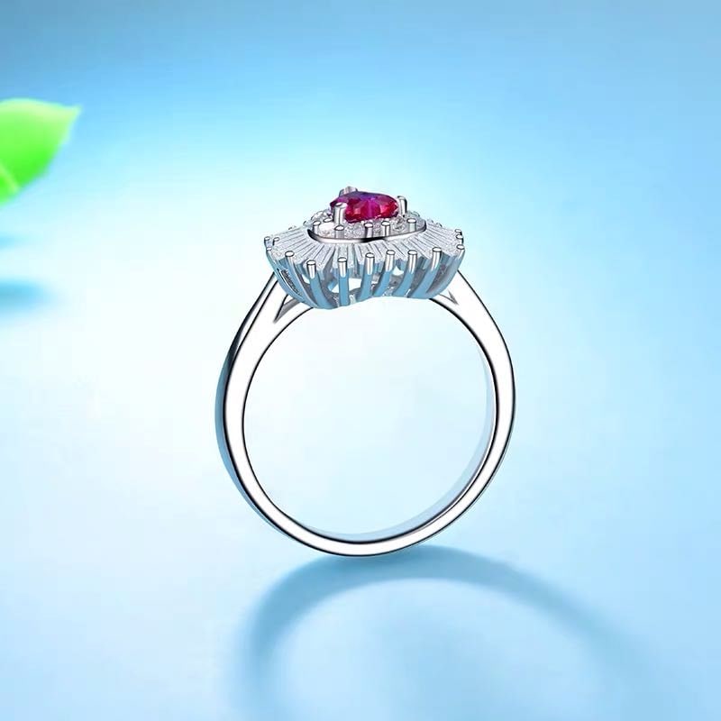 925 Silver Ruby Ring - 3
