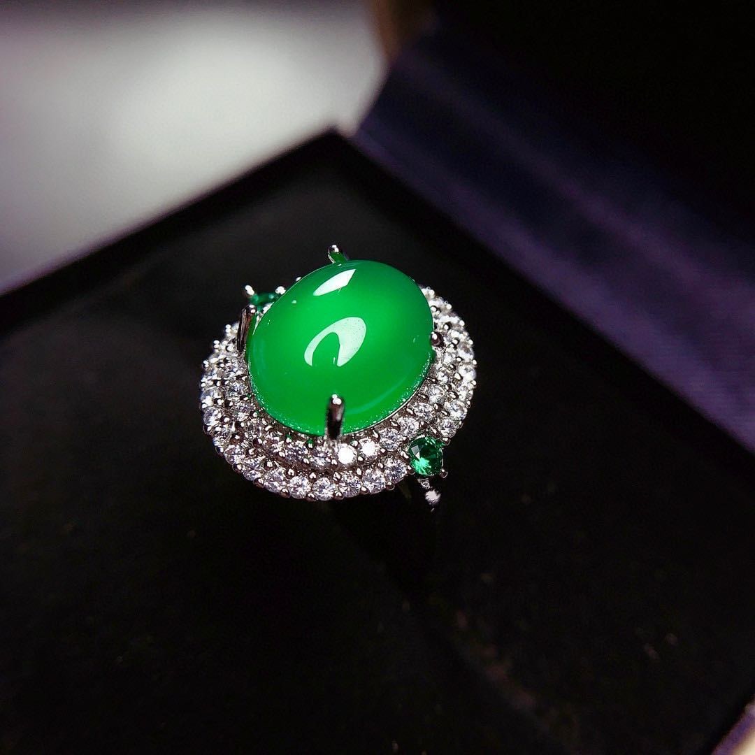 925 Silver Jade Ring - 3