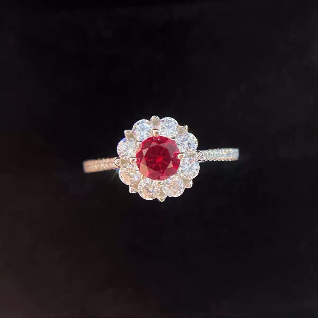 925 Silver 1ct Ruby Ring (1 of 3)