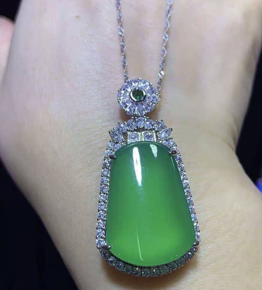 925 Silver Jade Pendant (1 of 3)