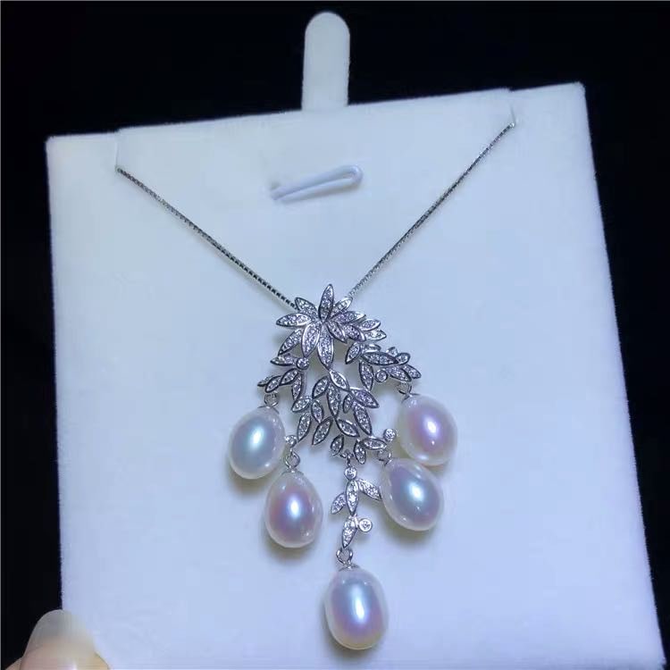 Natural Pearl 925 Silver Pendant (1 of 6)