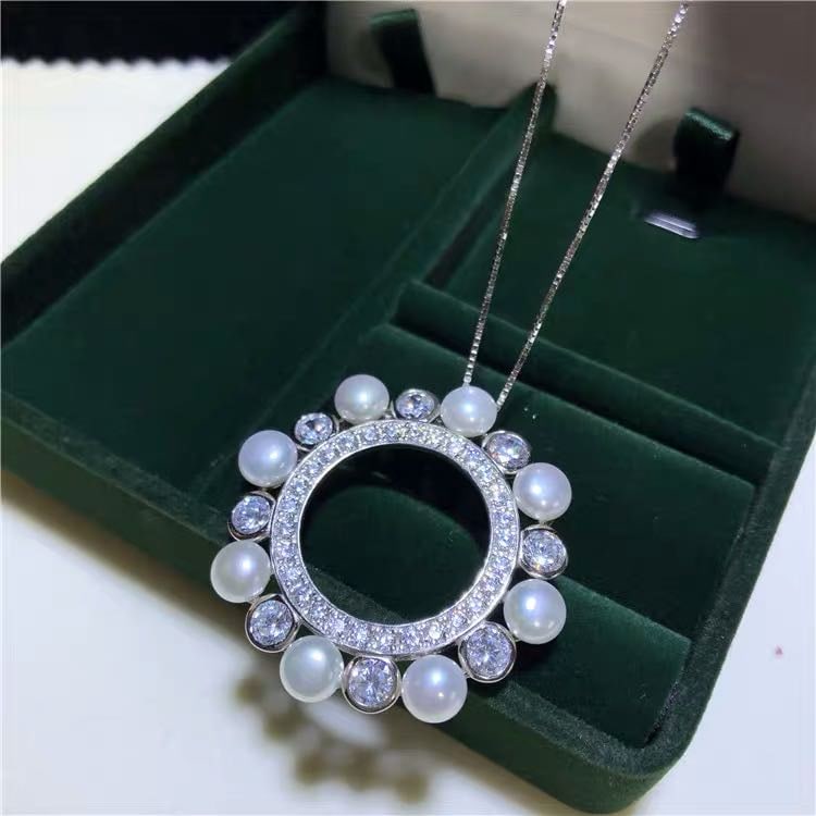 Natural Pearl 925 Silver Pendant (1 of 5)