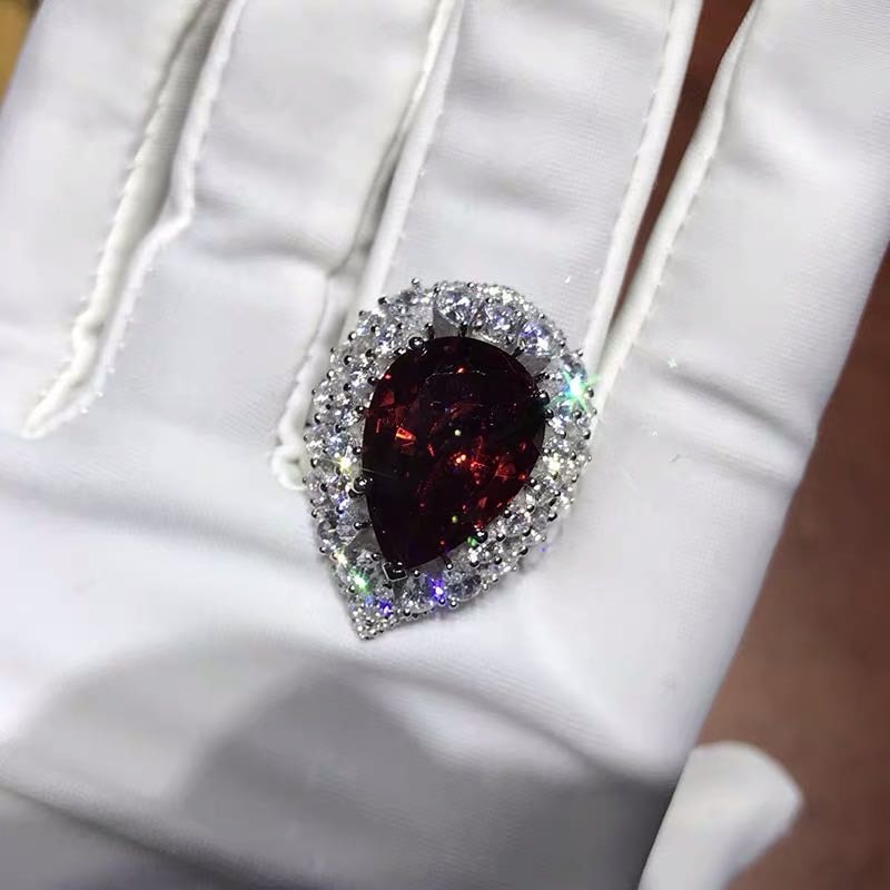 925 Silver 8ct Ruby Ring - 2