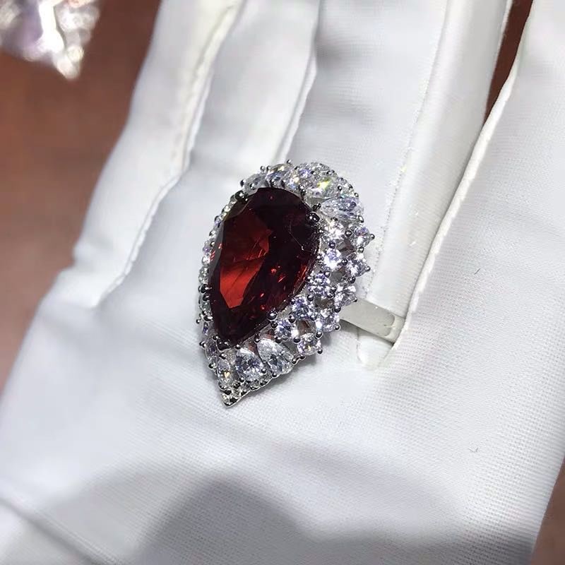 925 Silver 8ct Ruby Ring - 3