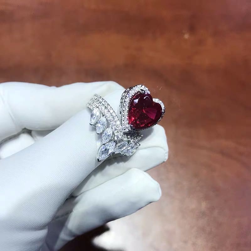 925 Silver 6ct Ruby Ring - 4
