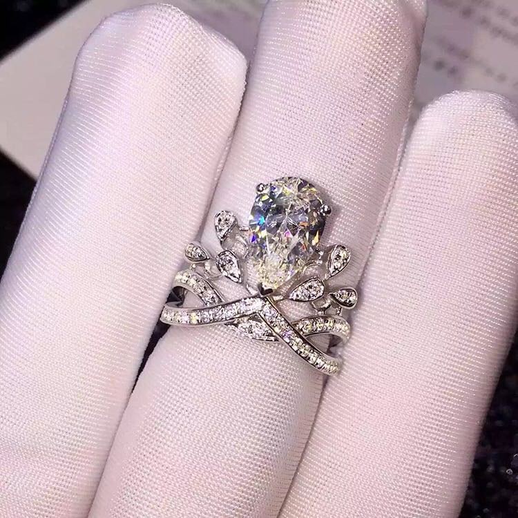 925 Silver 3ct Gem Ring (1 of 5)