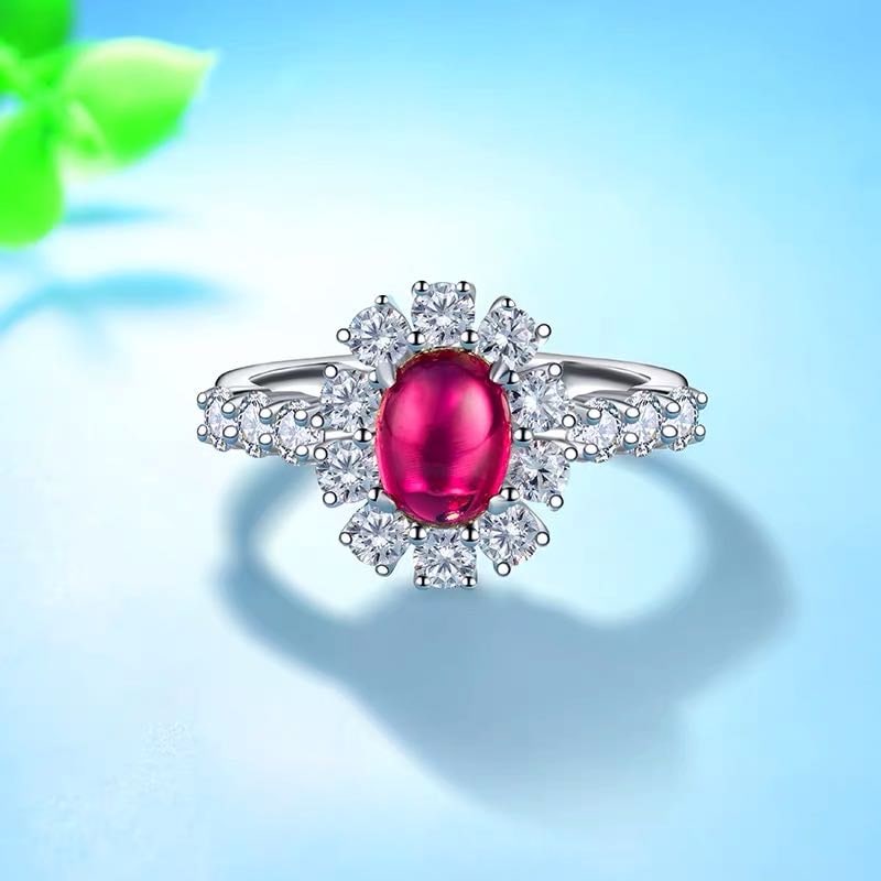 925 Silver 1.5ct Ruby Ring: 925 Silver 1.5ct Ruby Ring ****** Metal: 925 Silver / Main Stone: Ruby / Color: Red / Carat Weight: 1.5 / Main Stone Size: 6*8mm / Size: 12*14mm
