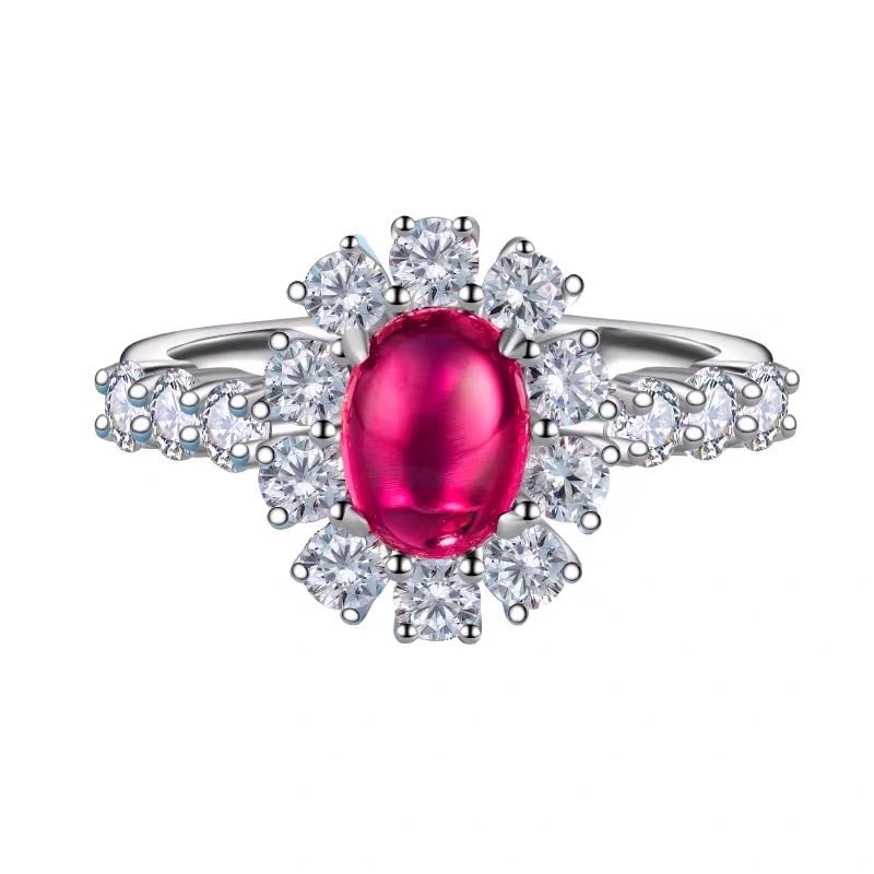 925 Silver 1.5ct Ruby Ring - 4