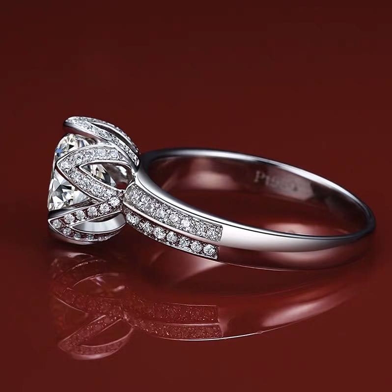 925 Silver 3ct Gem Ring - 3