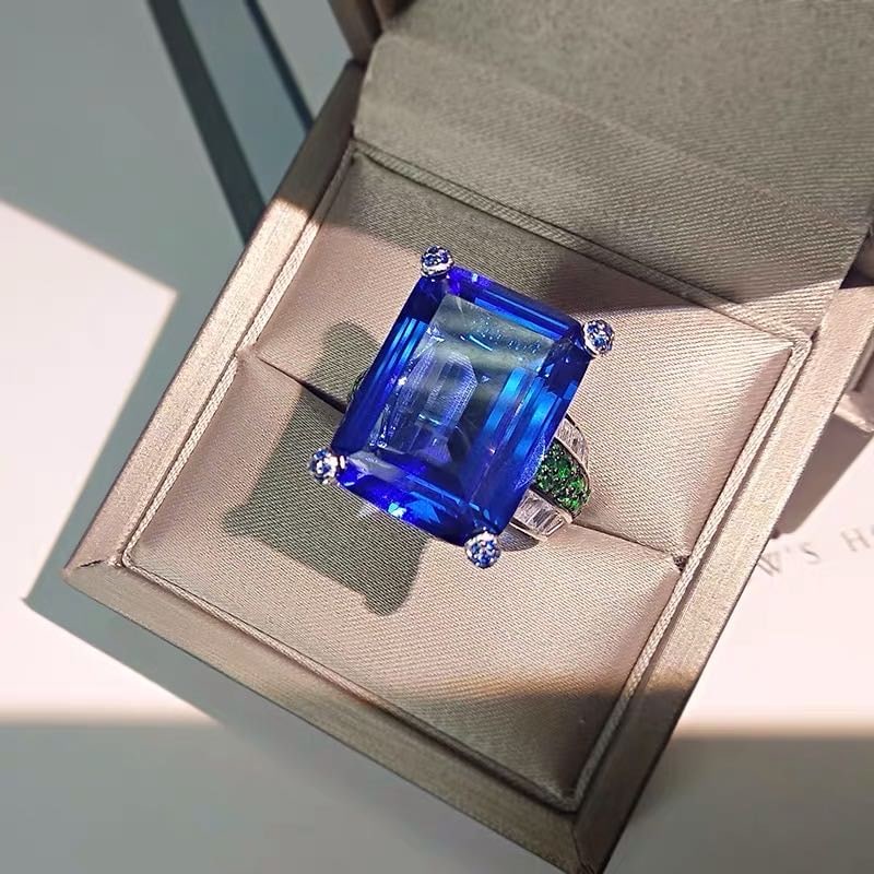 925 Silver Tanzanite Ring - 2