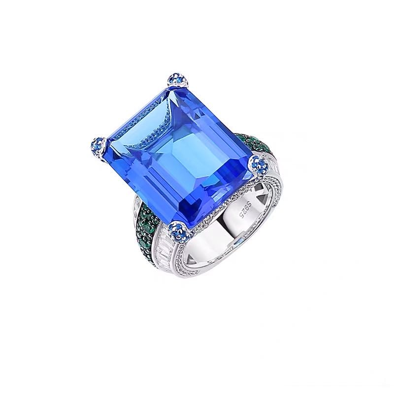 925 Silver Tanzanite Ring - 3