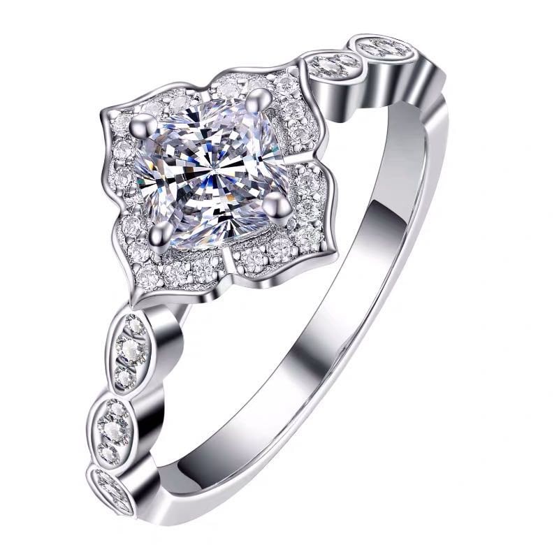 925 Silver 1ct Gem Ring - 4