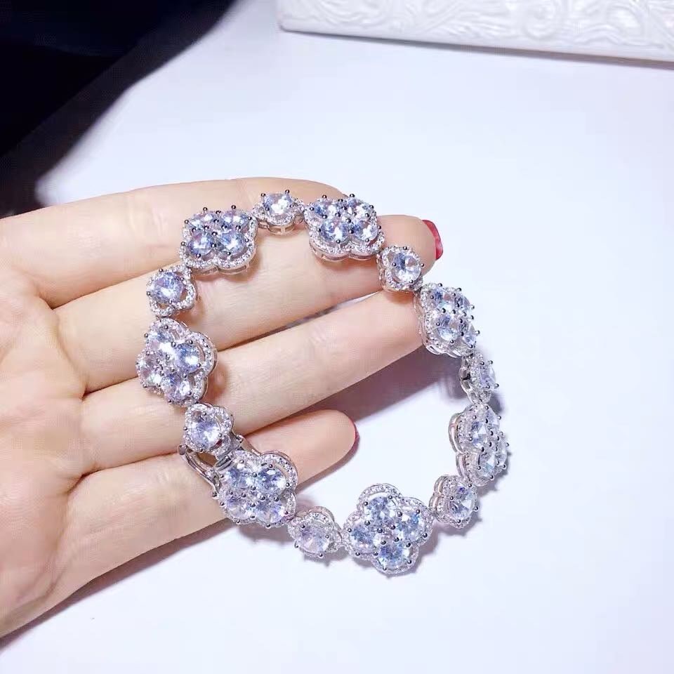 925 Silver Gem Bracelet (1 of 3)