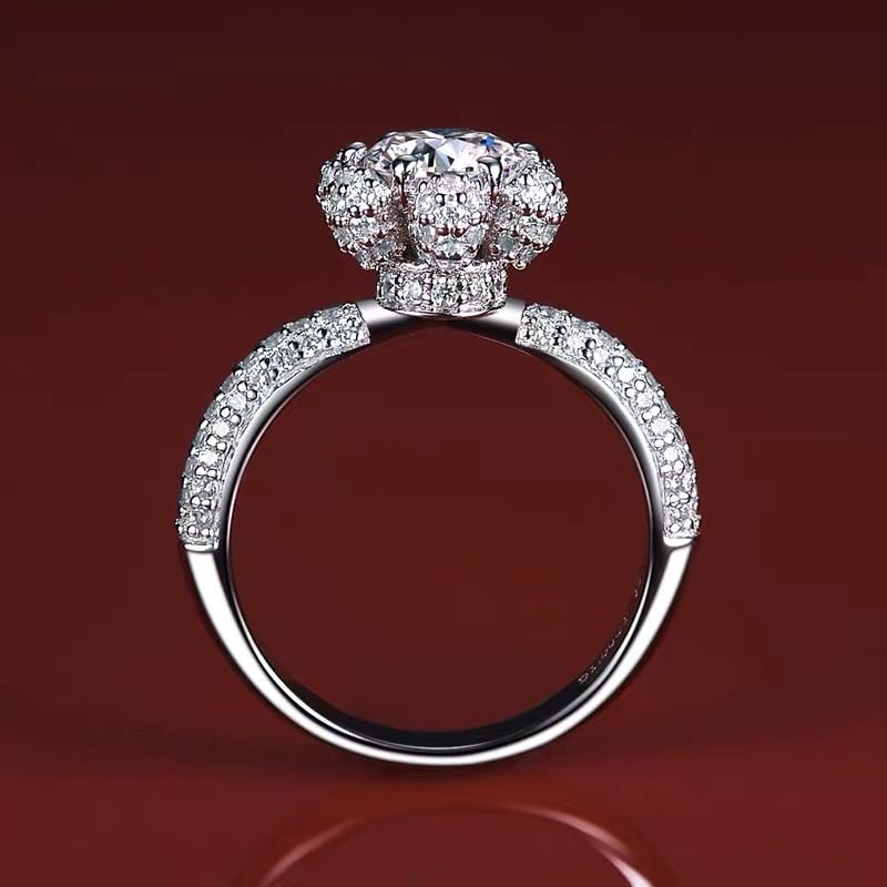 925 Silver 2ct Gem Ring - 2