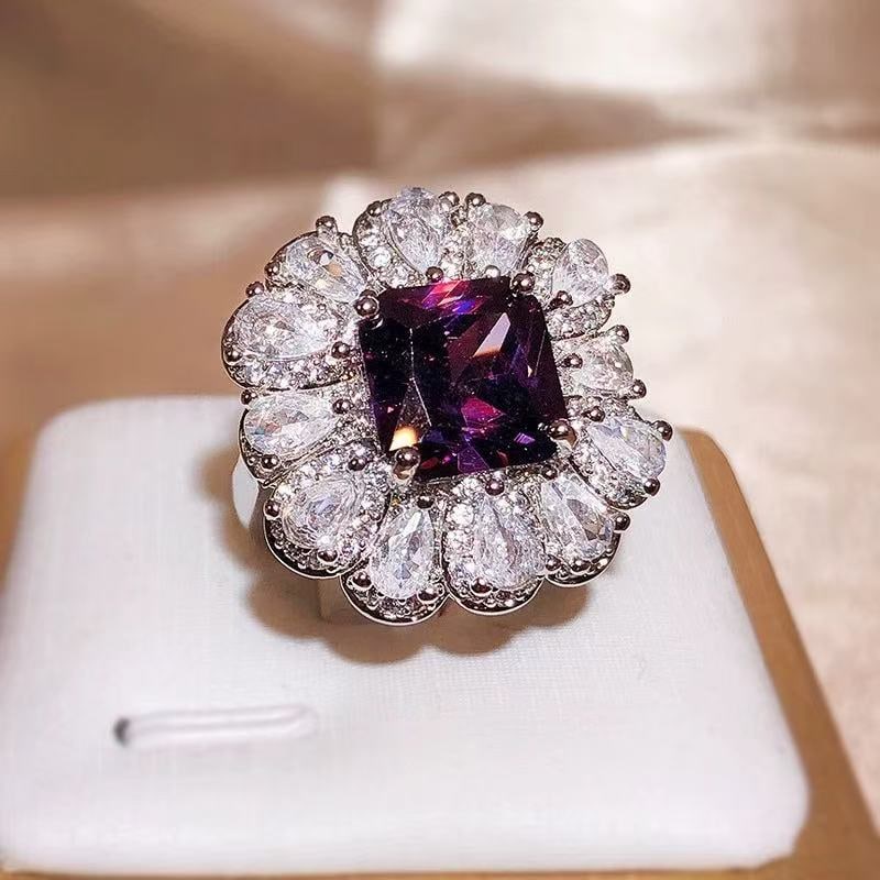 Purple Gemstone Ring: Purple Gemstone Ring