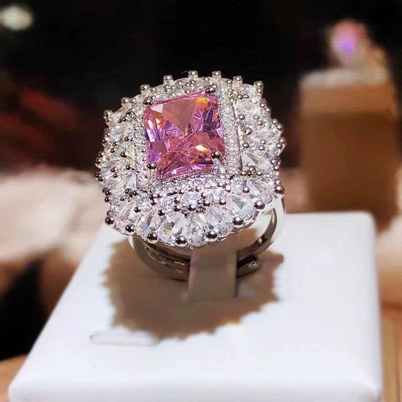 Pink Gemstone Ring - 4