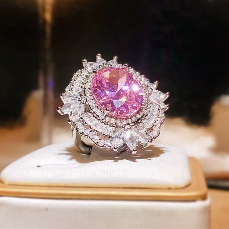 Pink Gemstone Ring - 4