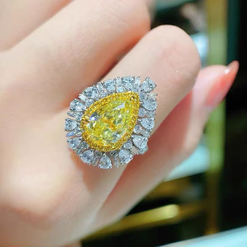 Yellow Gemstone Ring: Yellow Diamond Ring