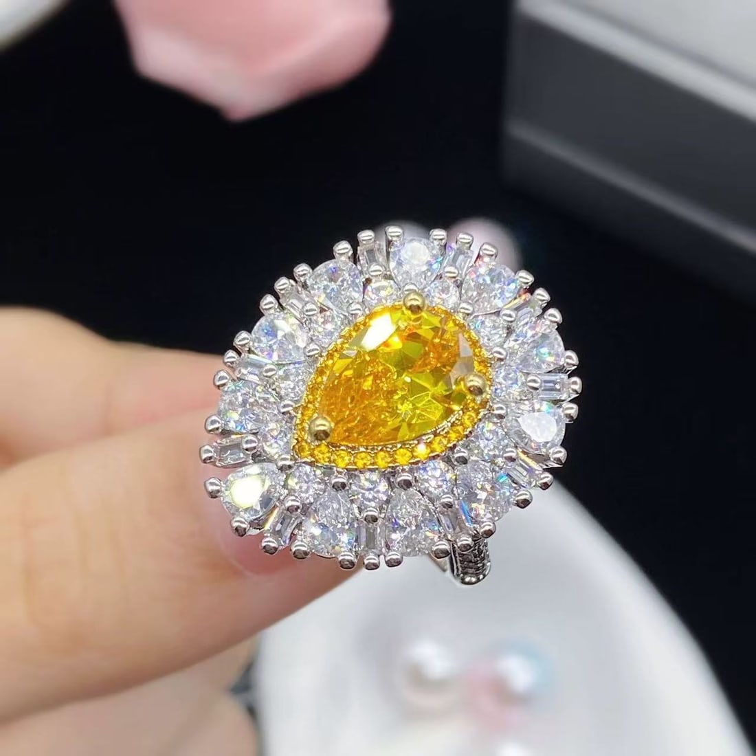 Yellow Gemstone Ring - 2
