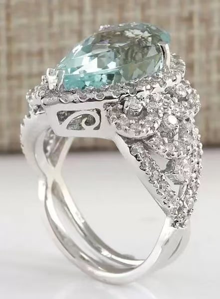 Blue Gemstone Ring - 4