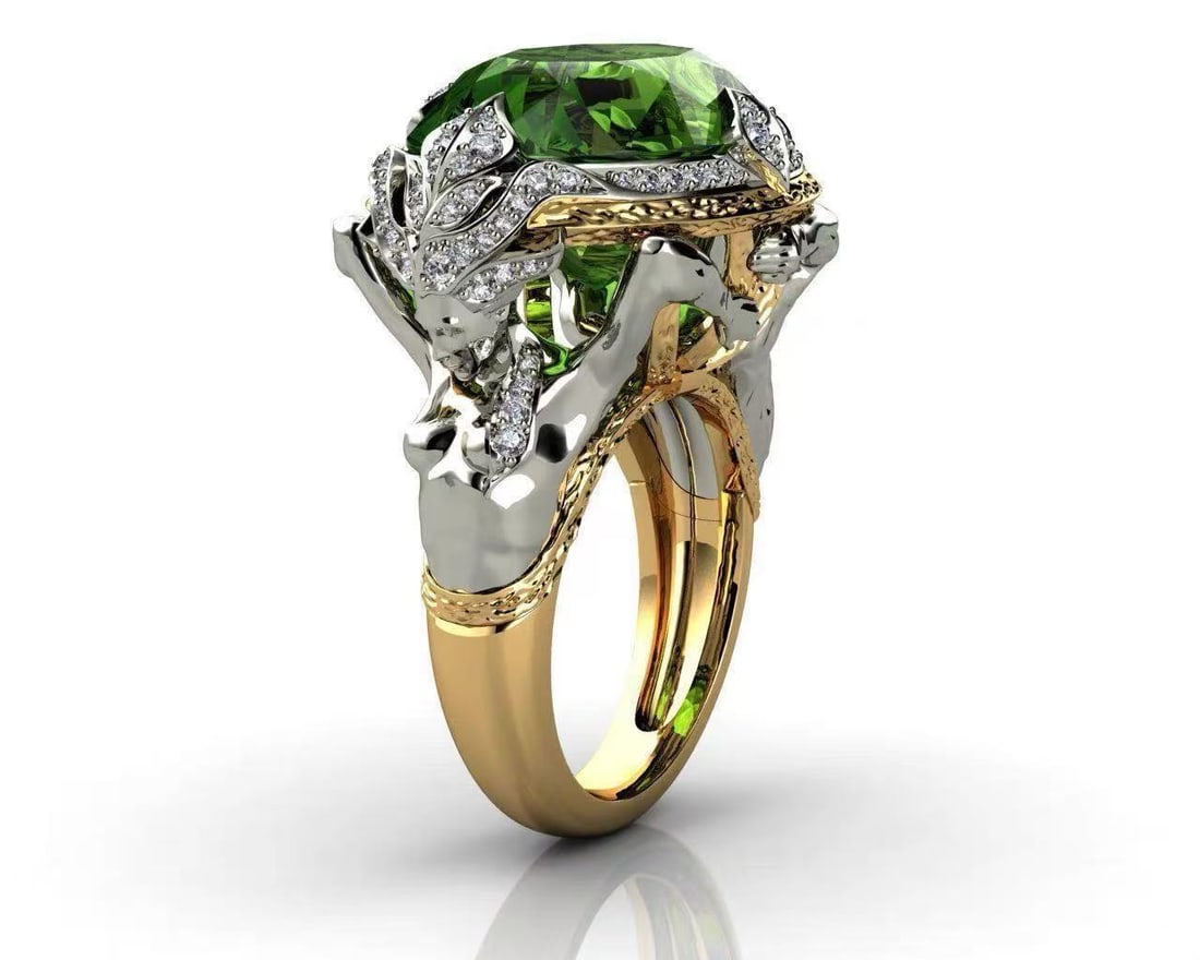 Green Zircon Ring: Green Zircon Ring
