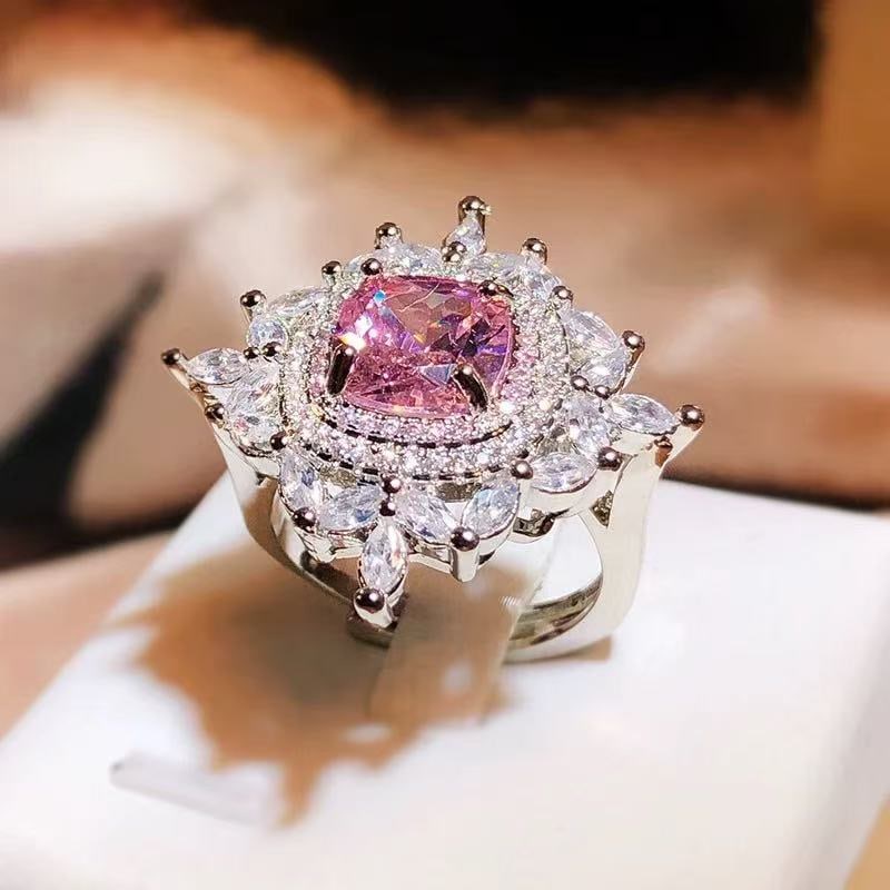 Pink Gemstone Ring - 4