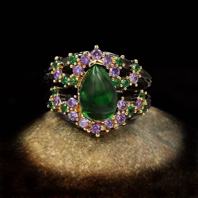 Green Gemstone Ring - 2