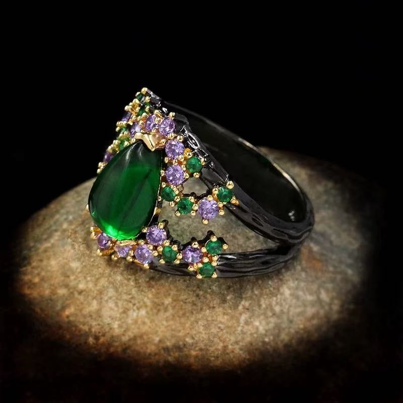 Green Gemstone Ring - 3