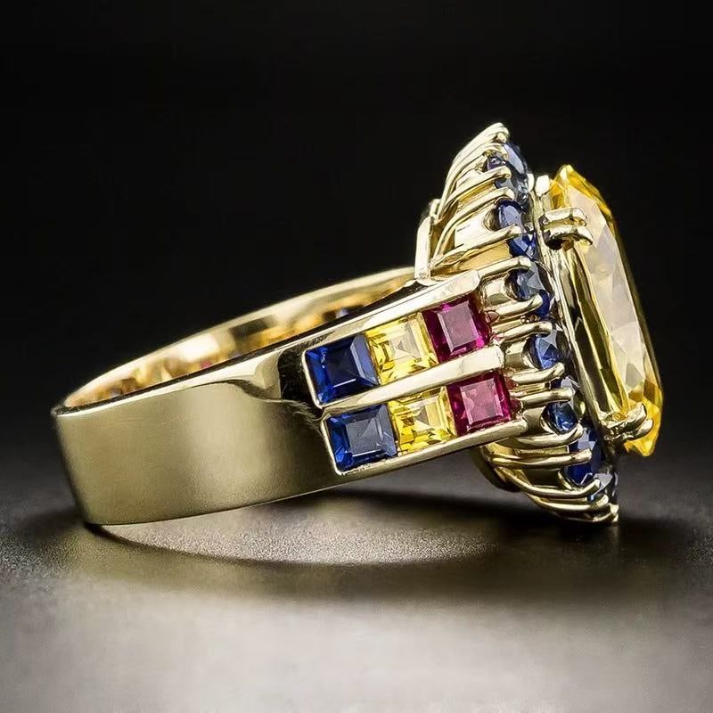 Colored Gemstone Ring - 2
