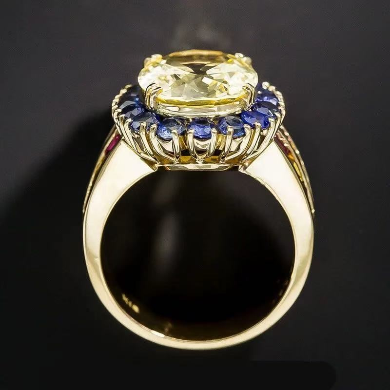Colored Gemstone Ring - 4