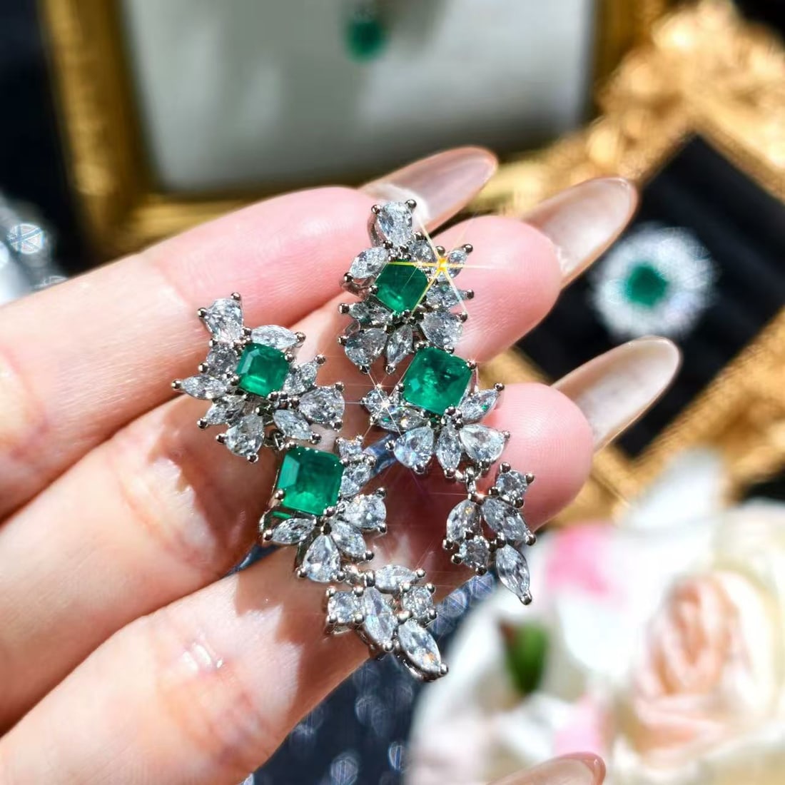 Emerald Earrings - 2